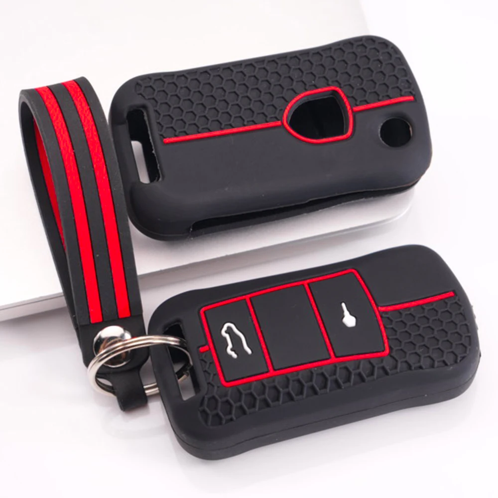 Smart Key Shell Keychain For Porsche 911 911 GT3 Cayenne Macan Panamera Cayman Boxster 718 Taycan Carrera Drop Resistant Premium