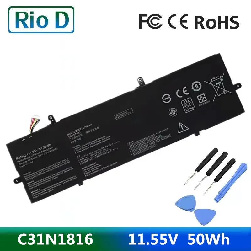 C31N1816 0B200-03160000 Laptop Battery for ASUS ZenBook Flip 13 UX362 UX362F UX362FA Q326FA Q326FA-BI7T13 UX362FA-2B