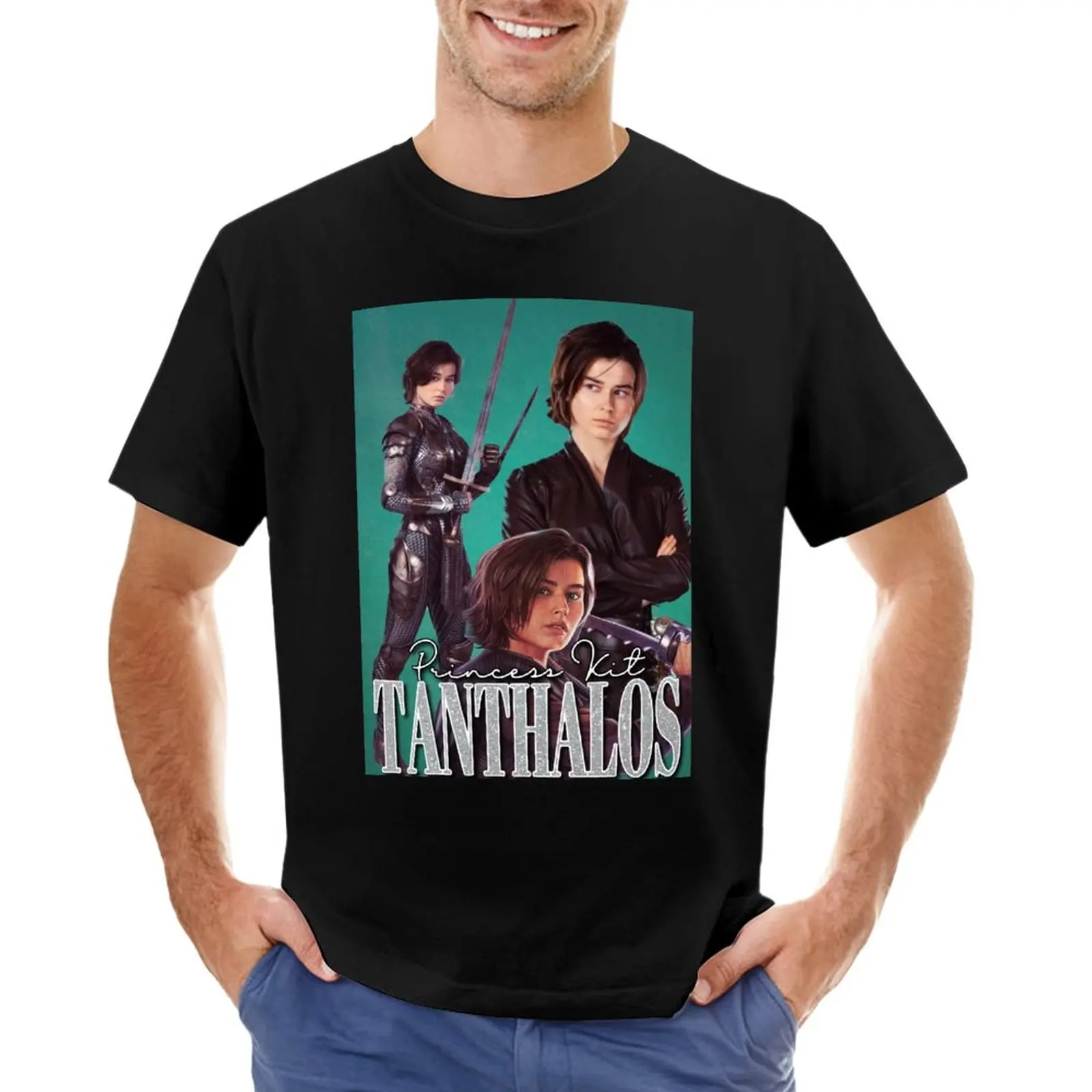 

Kit Tanthalos vintage style T-Shirt sports fans plus sizes mens graphic t-shirts anime