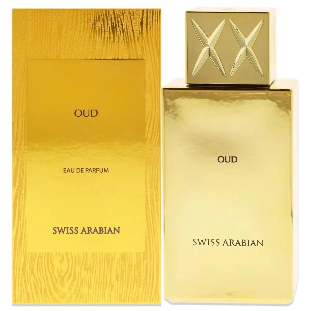 

Oud by Swiss Arabian Eau de Parfum: Luxe Gold Bottle, Rich Woody Scent for Unisex