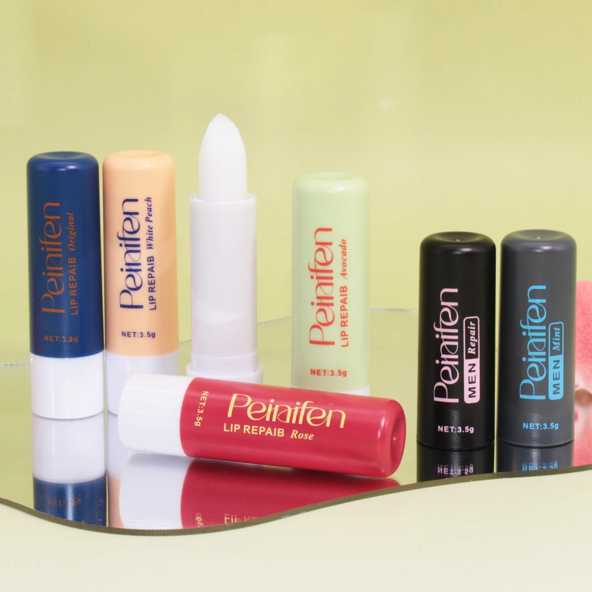 6-pack lippenstiftset hydraterend, blijvend, glad, gemakkelijk aan te brengen, niet vettig, licht, herfst en winter essentieel