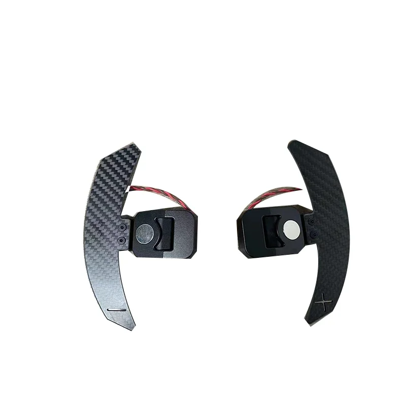 New Magnetic DRY Carbon Fiber Paddle Shifter Podium Advanced Paddle Module For 1 2 3 4 5 6 7 8 Series Steering Wheel Paddles