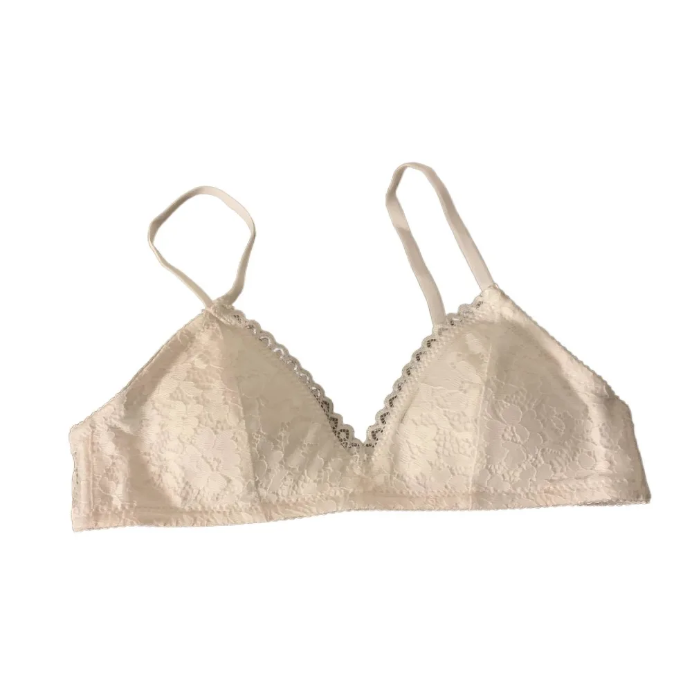

Comfortable Sweet Wireless Deep V Bra Shockproof Anti-sagging Underwear for Women Lingerie Thin Lace Push Up Bra Girls