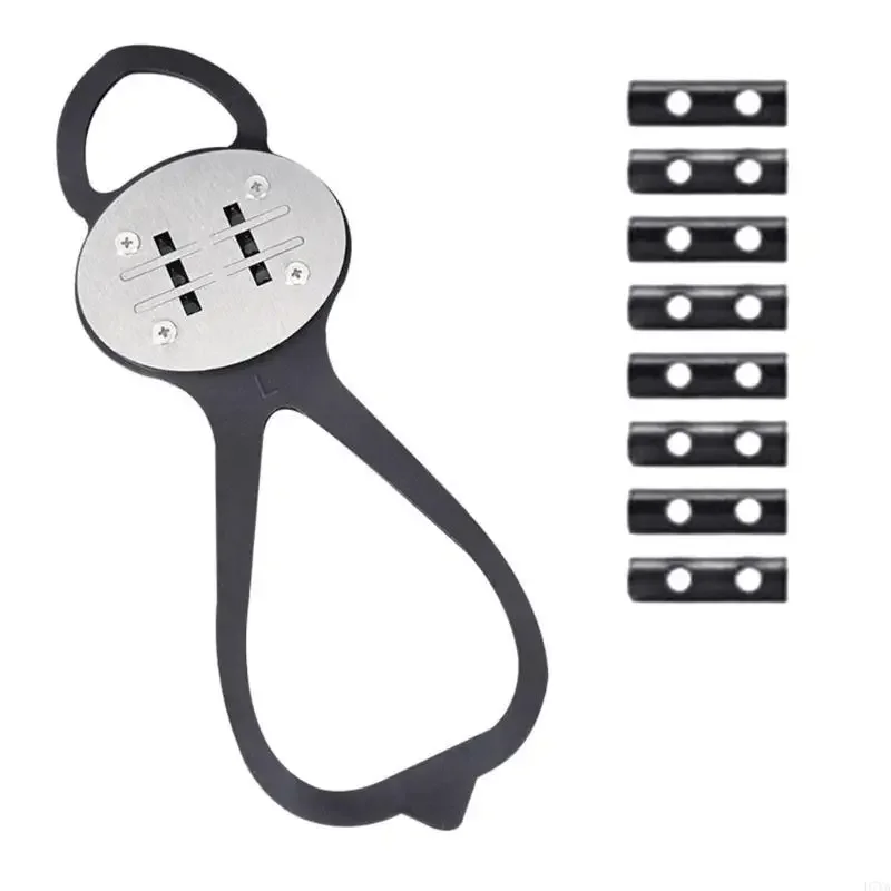 

Heavy Duty Shoe Cover Silicone Metal Shoe Cover Protective Gear Enhances Ground Traction for Motorcyclists & Bikers X37F