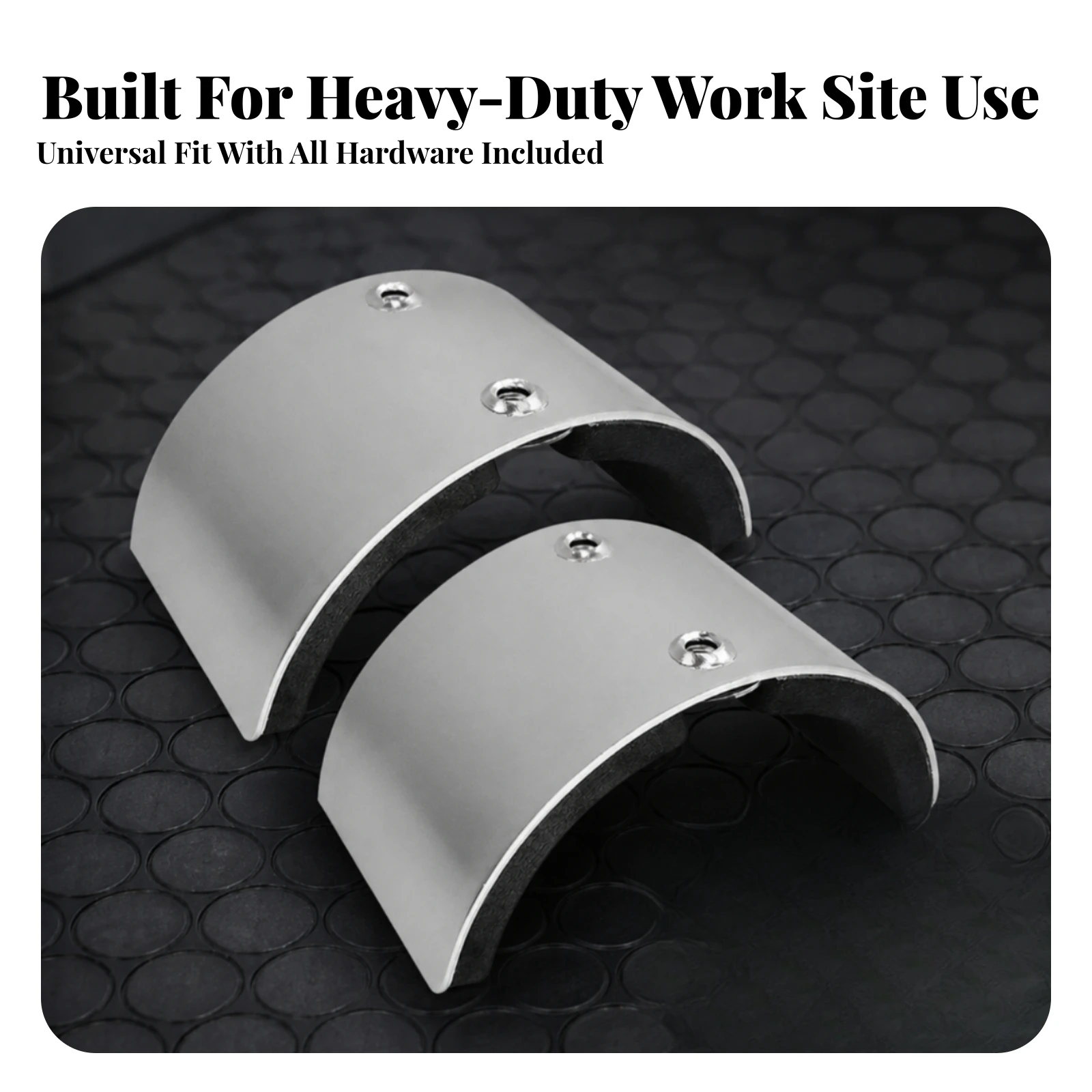 2 Pieces Curved Aluminum Stilt Foot Plate Comfortable Drywall Stilt Foot-Rest Replacement Plate Lightweight Reusable