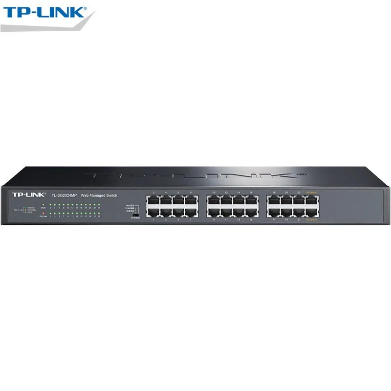 TP-LINK TL-SG2024MP 24-Port Gigabit PoE+ Switch, 190W Total Power with Cloud Management & ERPS Ring, for Surveillance/AP Network