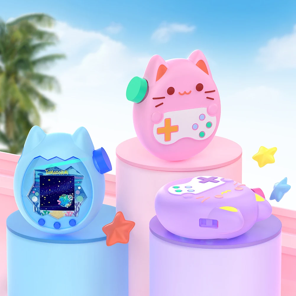 حقيبة حمل مضادة للانزلاق لـ Tamagotchi Paradise غطاء حماية لطيف من السيليكون السائل لوحدة التحكم في الألعاب غطاء ناعم مقاوم للسقوط