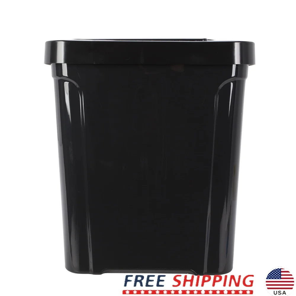 

Кухонный мусорный бак с сенсорным верхом 7,6 галлона, прочная пластиковая мусорная корзина, идеальный офис, спальня, комната в общежитии, легко чистится, для использования в помещении