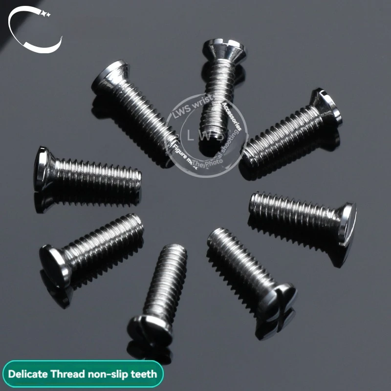 Front Face Cover Back Cover Screw for Cartier Santos Male Female Metal Flat Screws Stainless Steel Small Screw Watch Accessories