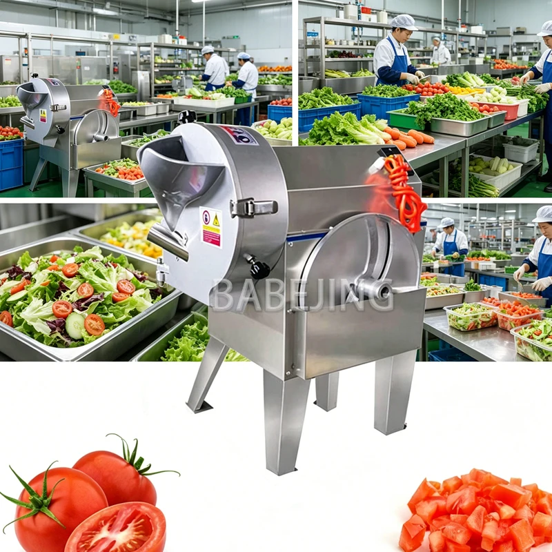 Commercial Industrial Electric Vegetable Cutter for Potato Carrot Onion - Fruit Shredder Kitchen Appliance