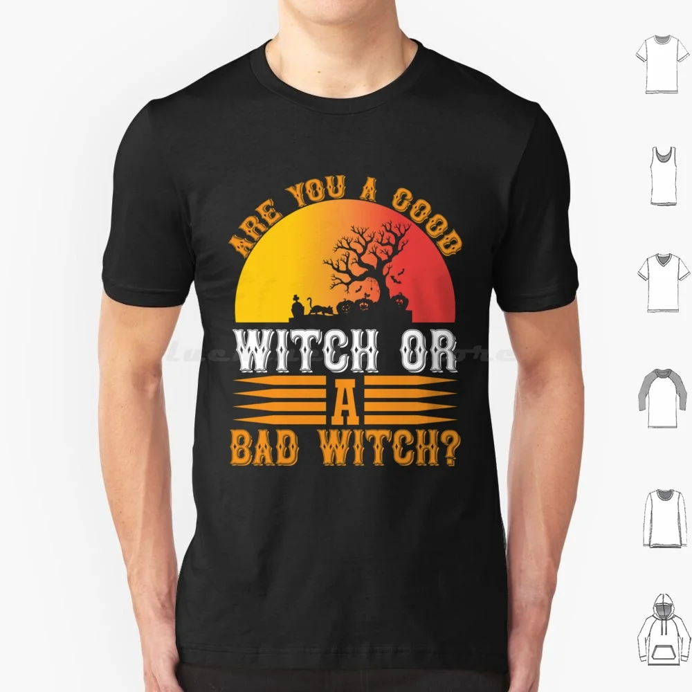 Забавная футболка на Хэллоуин Are You A Good Witch Or A Bad, большой размер, 100% хлопок, Хэллоуин, Хэллоуин,ун, университет, Хэллоуин