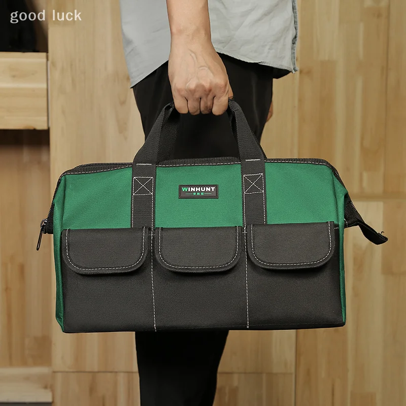 Nouveau sac à outils carré avec 30% plus de capacité, étanche, multi-poches, organisateur d'outils, pochette à outils pour seau d'outils d'électricien