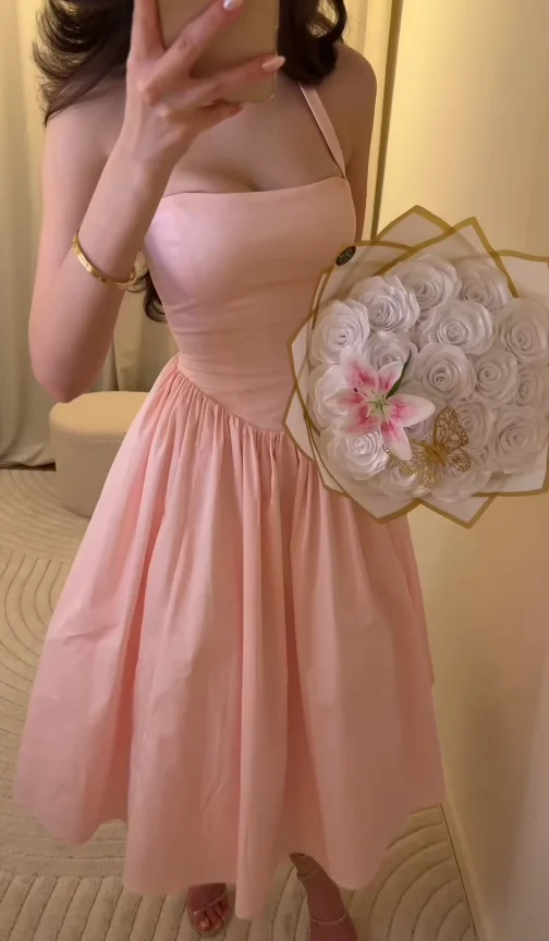 

AsaNagi Saudi Elegant Prom Gowns Women Luxurious Pink Ball Romantic Evening Party Dresses Stylish платье женское