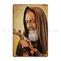 Saint Padre Pio St Padre Pio Poster Padre Pio Metal Signs Party Wall Mural Iron Bar Cave Pub Tin Sign Poster