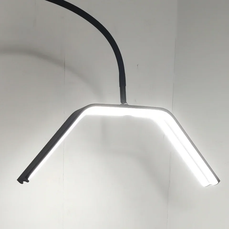 Luce ad anello a LED da pavimento con luce per ciglia a mezzaluna a LED per sopracciglia per tatuaggi per la cura della pelle del salone di bellezza