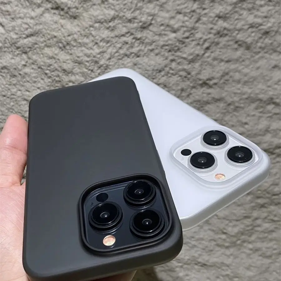 Ultra Thin Matte Translucent Clear Phone Case For iPhone 16 15 14 Pro 11 13 12 Pro Max Mini Shockproof Slim Skin Silicone Cover