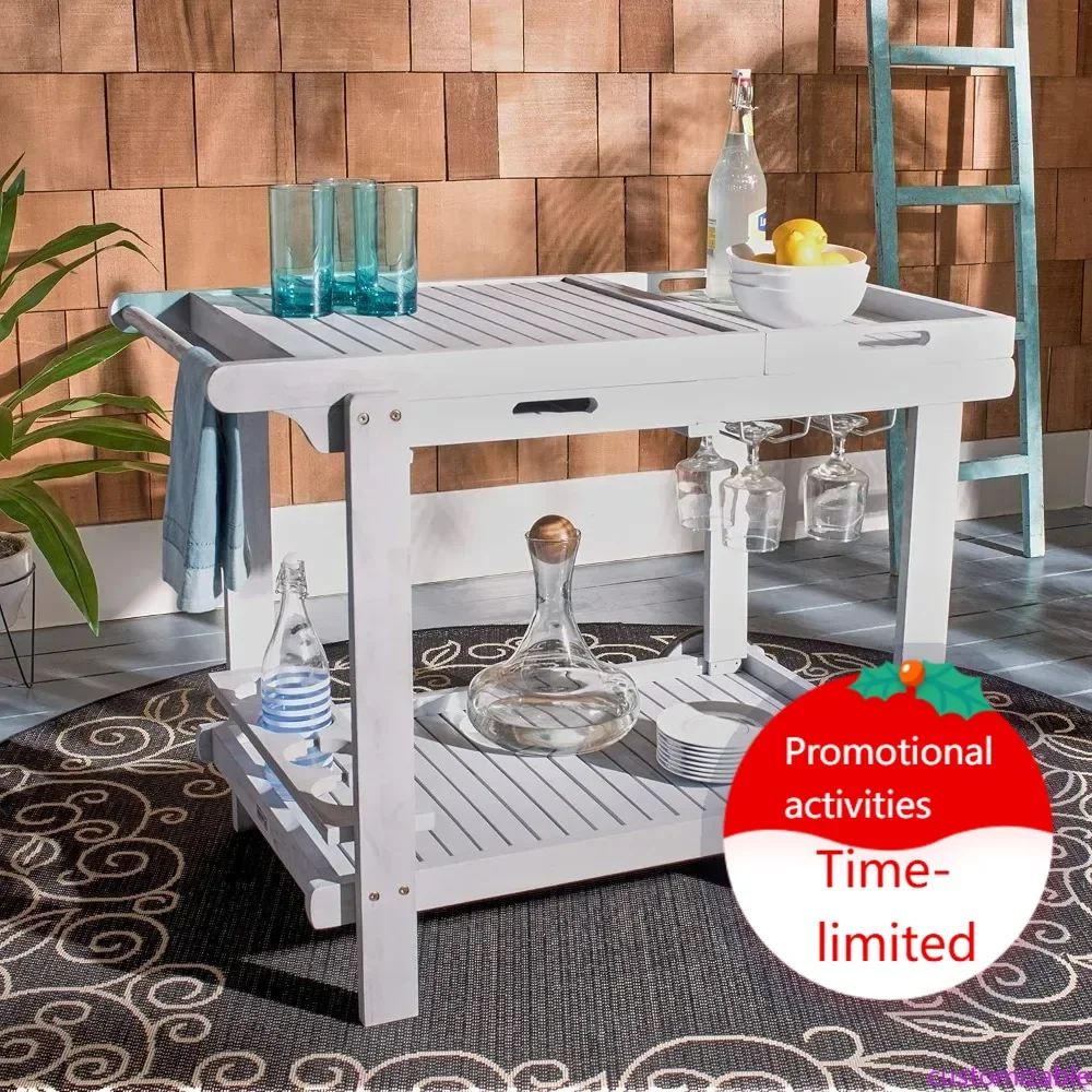 

Передвижная сервировочная тележка Safavieh для улицы, цвет Орланд Грей, для использования в качестве чайной тележки