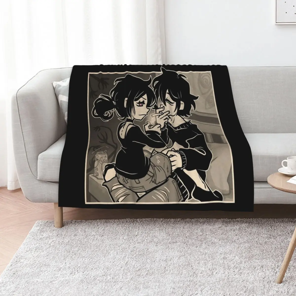 The Coffin of Andy and Leyley Throw Blanket Comforter manga blankets and throws Bed covers Decoratives Beach Blankets
