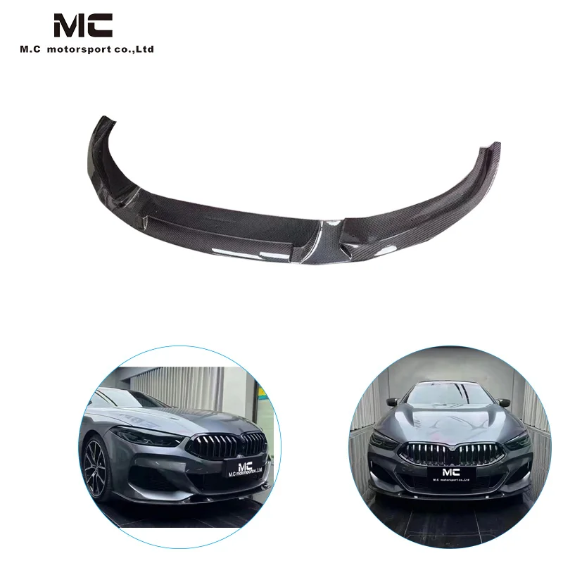 Carbon Fiber 3D Front Lip For BMW NEW 8 Series G15 G14 Real Carbon Fiber Front Spoiler