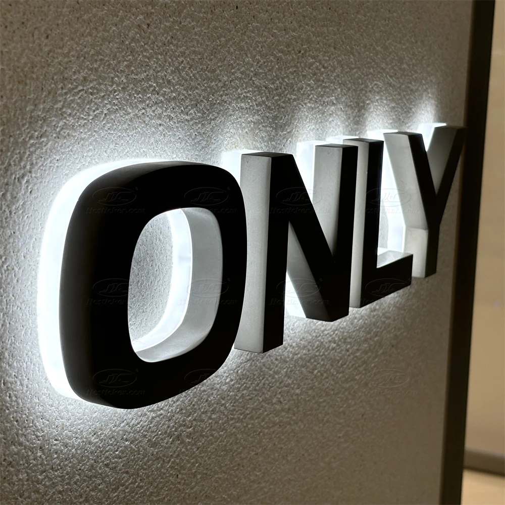 

3d Outdoor Stainless Backlit Door Plaque Light up Metal Number Sign Led House Numbers Hotel Room