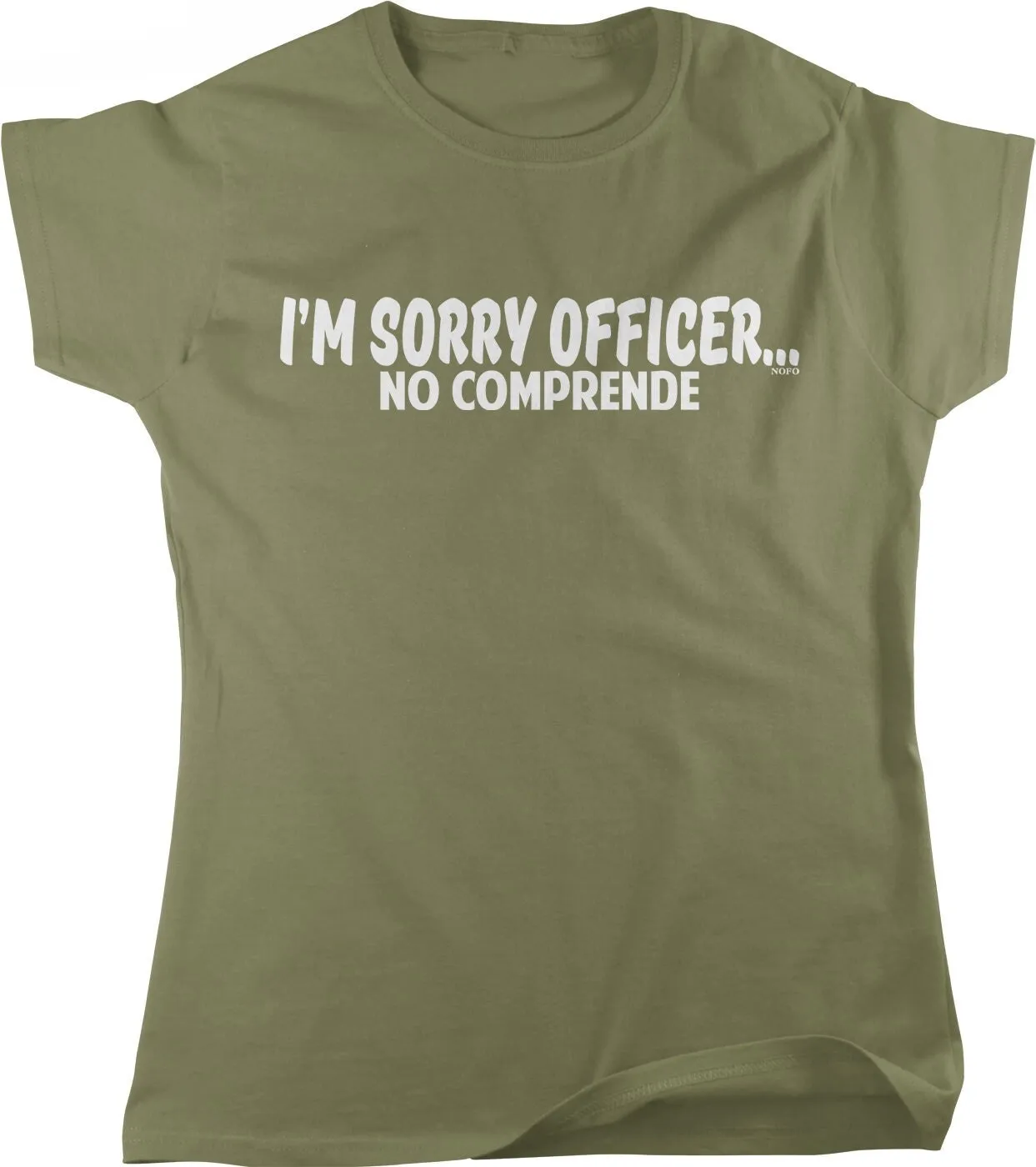 Ik ben Sorry Officer no comprende Dames T-shirt HOOD_00547