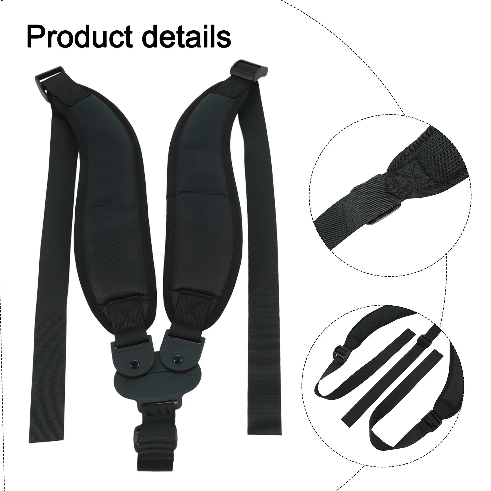 Replaceable Waterproof Nylon Shoulder Straps for Golf Bags with Double Shoulder Support to Improve Load Comfort