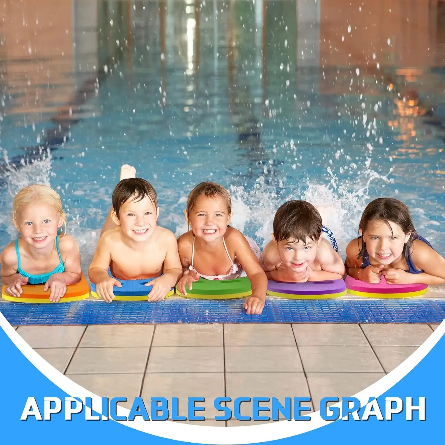 Kickboard Schwimmtraining Kick Board EVA Foam Floating Board U-förmiges Kickboard für Kinder Erwachsene Wasserbecken Zubehör – Detail 5