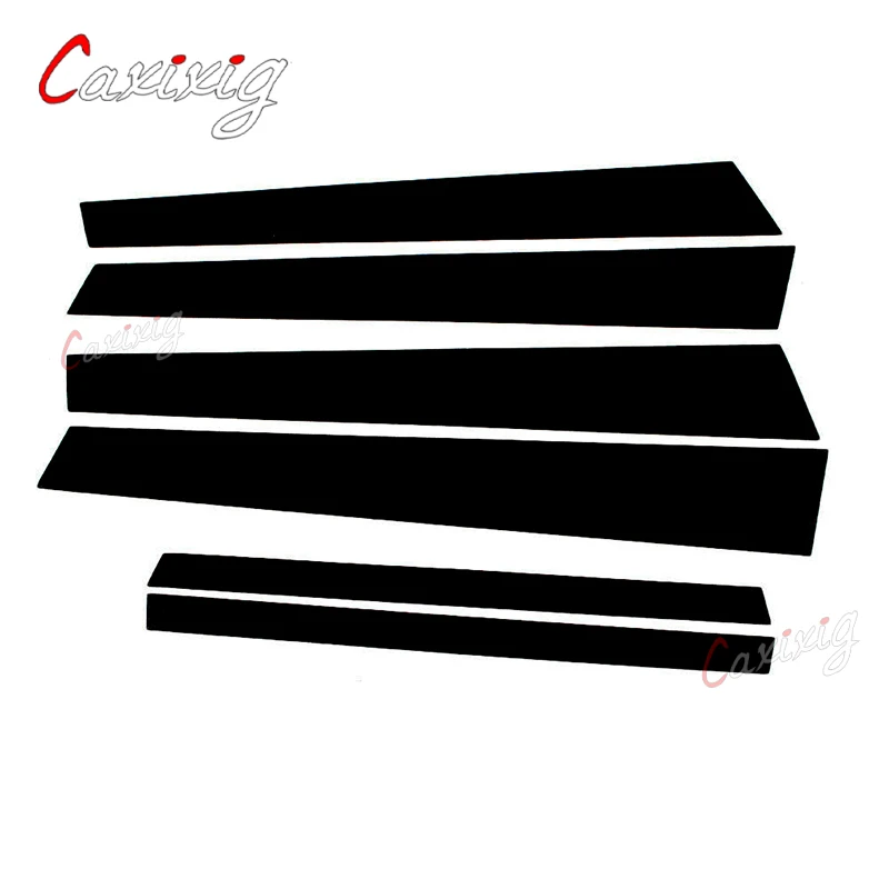 6Pcs for BMW 3 Series E46 4-door Sedan Saloon 1998-2004 2005 Door Window Pillar Posts Trim Molding Cover Stickers Accessories