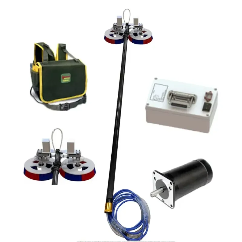 Double Head Rotary Brush for Solar Panel Cleaning Electric Power Washer Equipment Efficient Dirt Removal Tool for