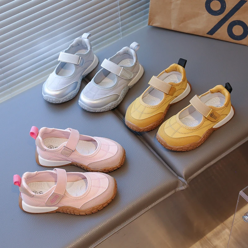 

206 New Children Tennis Shoes Comfortable Soft Sole Kids Casual Shoes Non-slip Trendy Fashion Students Running Shoes Trendy