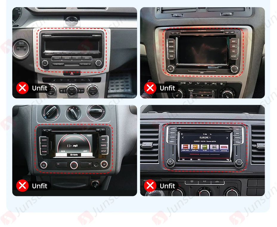 Android Autoradio für VW Passat B5 MK4 MK5 Golf 4 IV Polo Bora Jetta T5 SHARAN Jetta Transport T5 MULTIVAN LUPO Seat ALHAMBRA Cordoban Lego Excellent FM RDS Multimedia