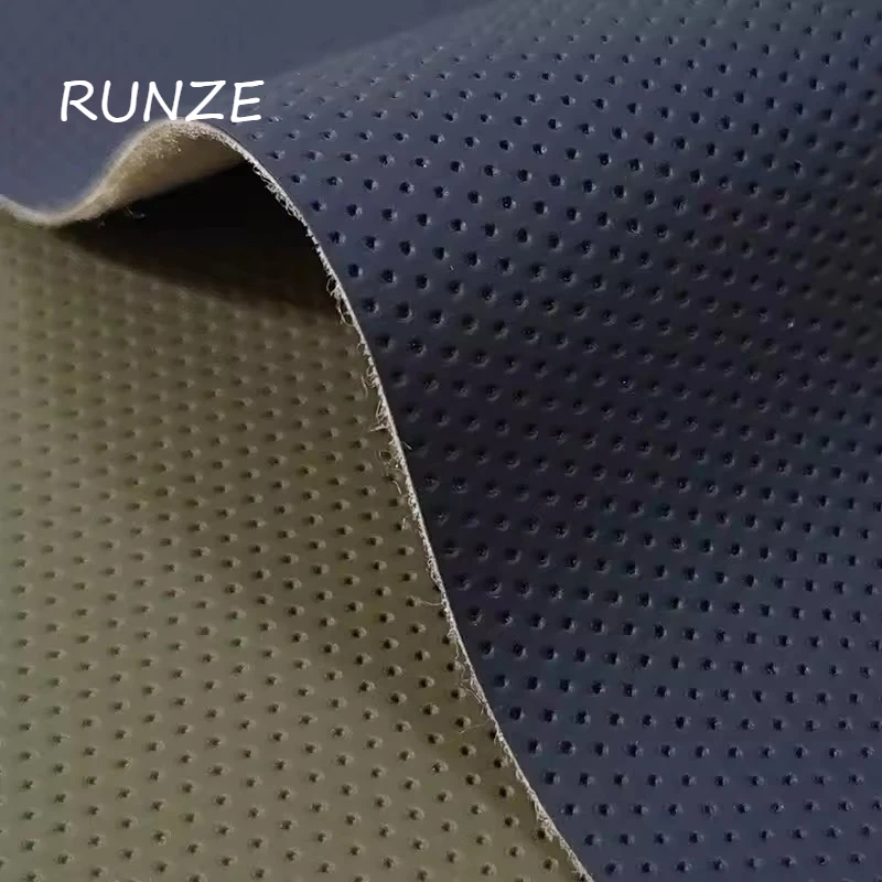 

Кожа для обивки салона автомобиля с перфорацией, водонепроницаемая ткань для модификации сидений, рулей, индивидуального пошива и рукоделия