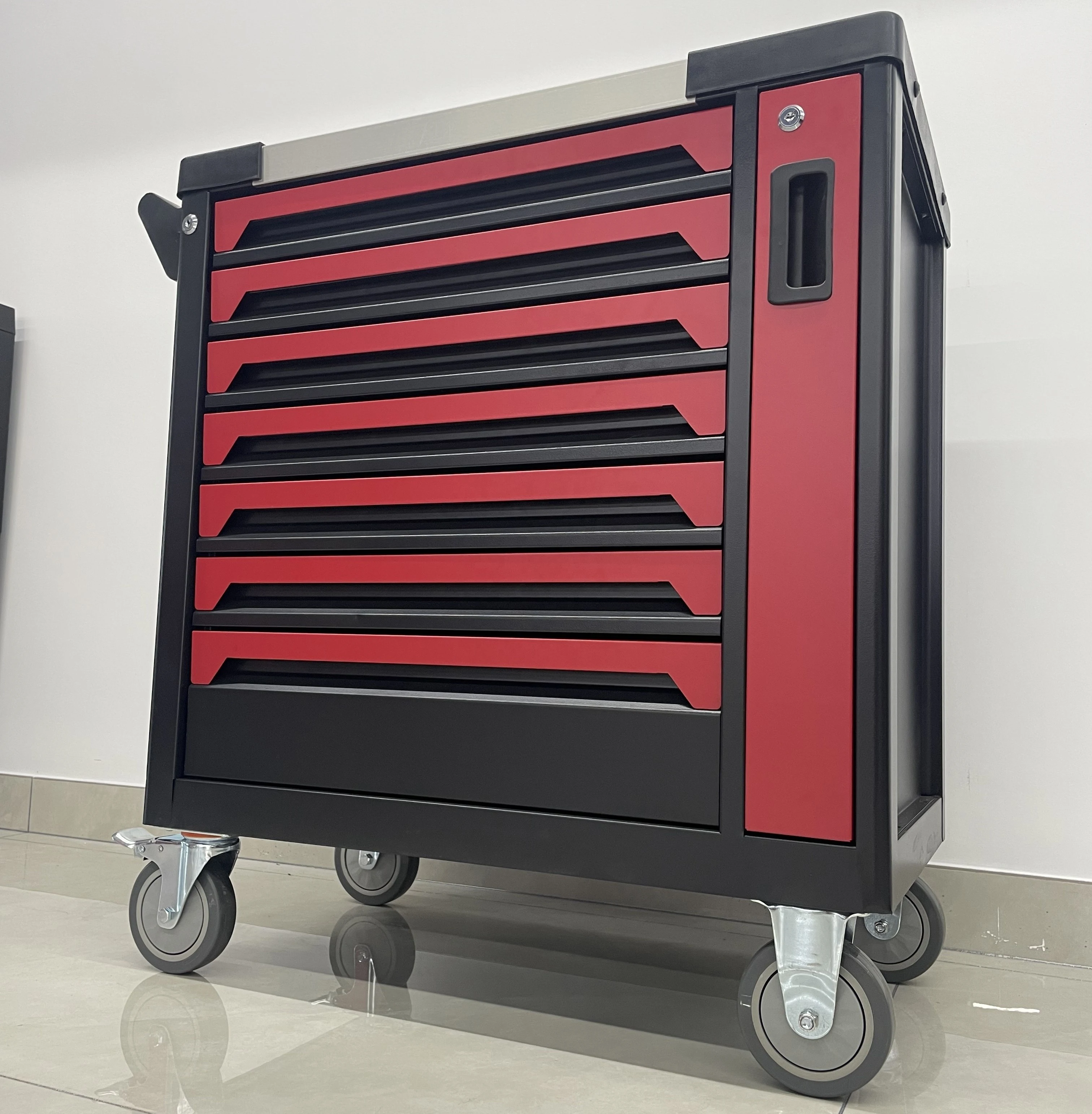 8 Drawers Garage Storage with Tool Sets Tool Chest Workshop Trolley Heavy Duty Tool Cabinet