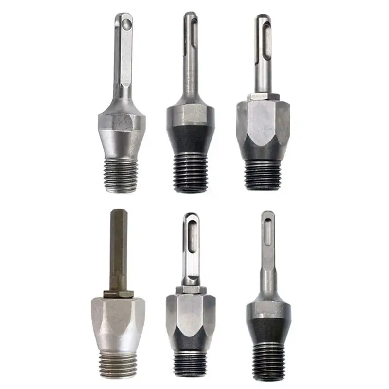 Special Offer~6PCS M22 Drill Adapter SDS Plus Diamond Core Bit Round Handle Connecting Rod For Electric Drill Converter