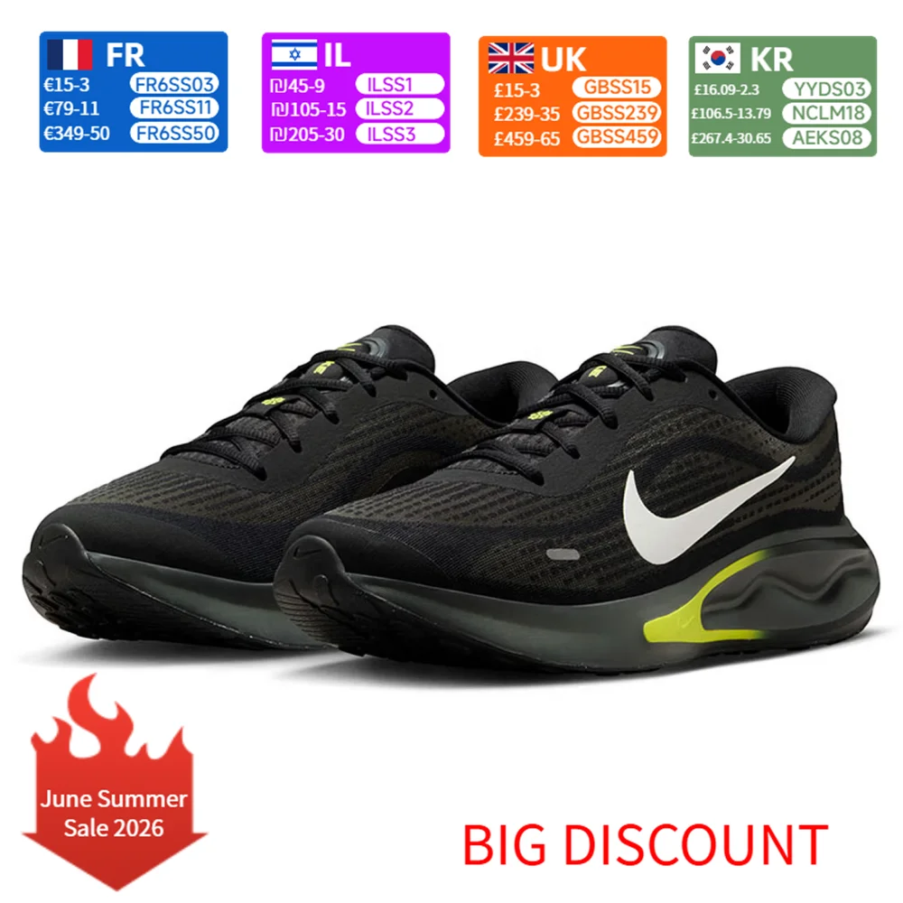 

Nike Journey Run Classic Comfort Casual Running Shoes Men's Black FN0228-008