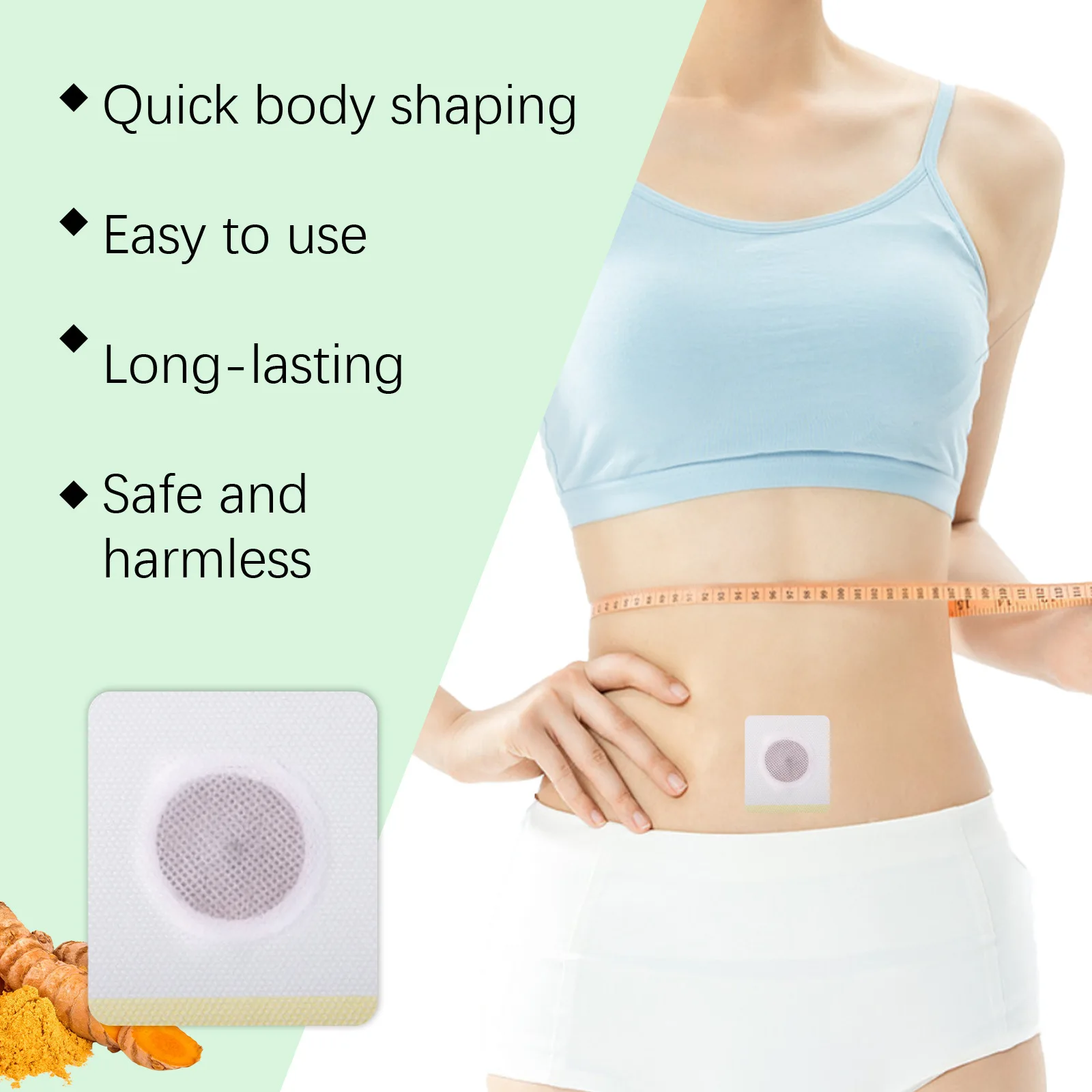 Herbaceous Body Weight Manage Patch Promote Fat Burn Firming Body Contour Plant Extract Effective Breathable Body Care Patches