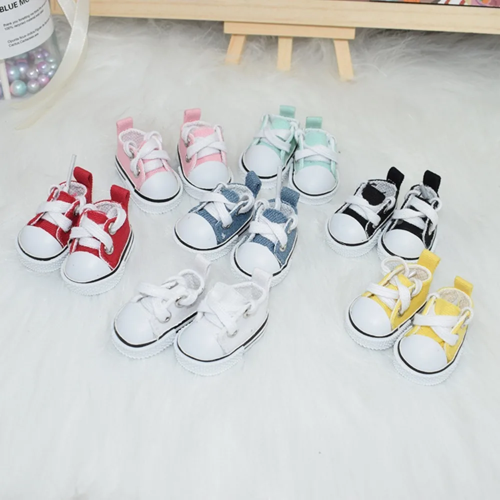 Mini 4.5cm Doll Shoes Replacement Multiple Styles BJD Shoes DIY Hand-made Canvas Shoes Birthday Gifts