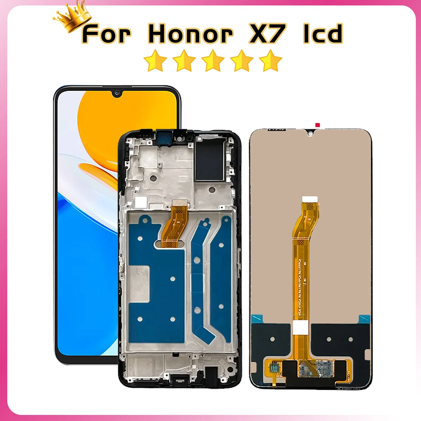 6.74\'\' Lcd For Huawei Honor 30 plus X7 CMA-AN0 LCD Display Screen Frame For Honor Play6T CMA-AN40 LCD Touch Panel Digitizer