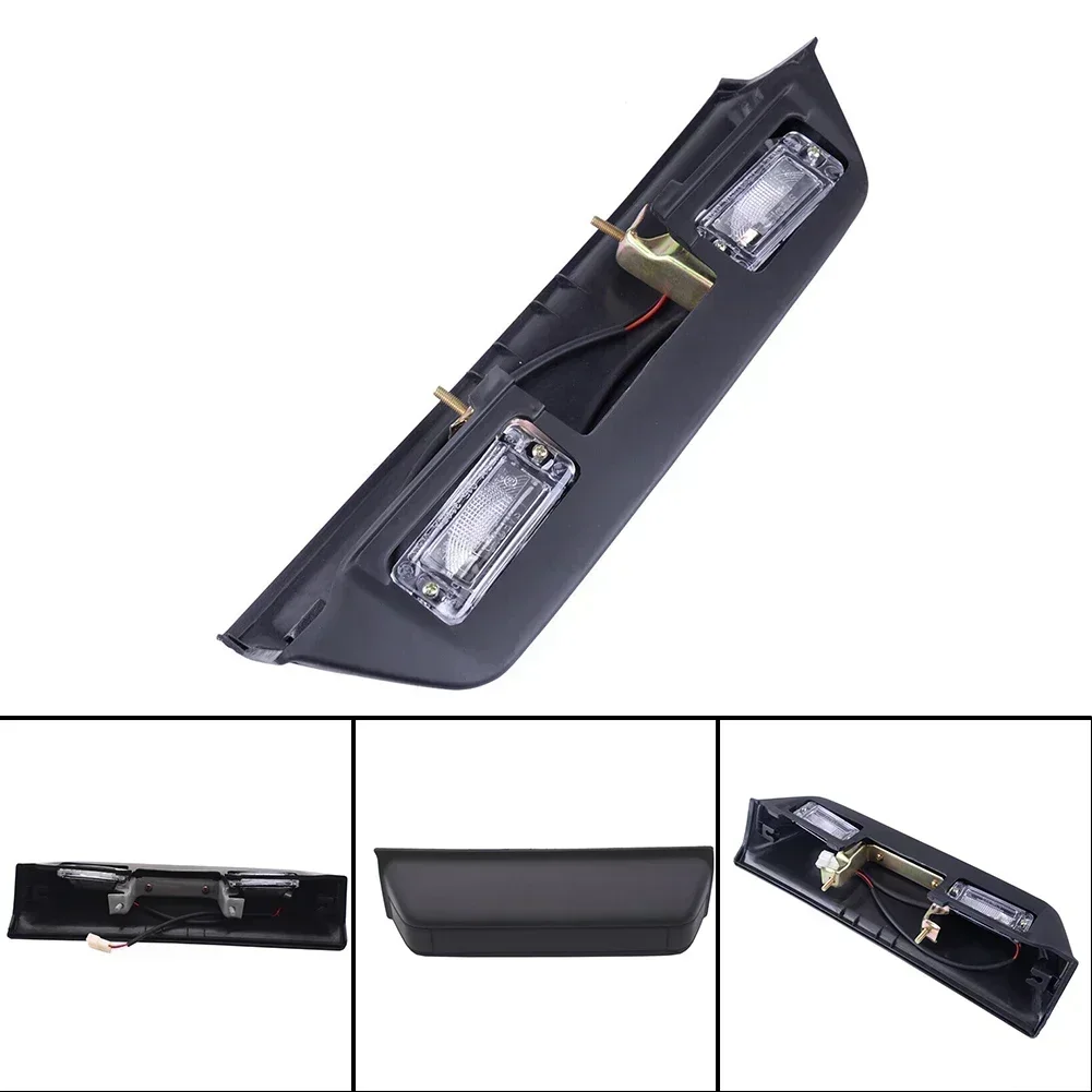 

Лампа для дома, освещение номерного знака, аксессуары, черный, подходит для фурнитуры для Pajero 1990-2000 MB6233336, пластик + металл, задняя дверь, новинка, новинка