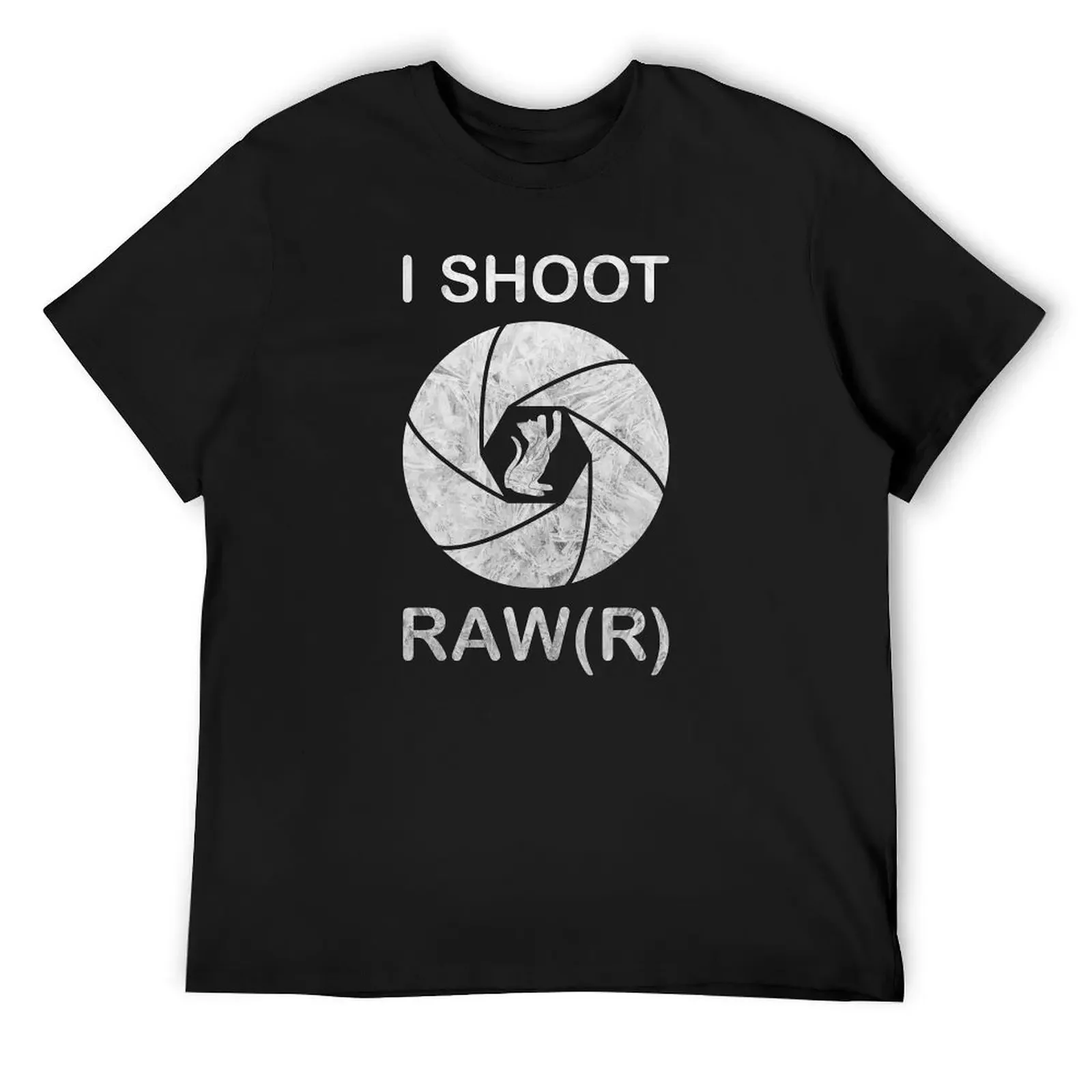 I Shoot Raw Photographer Photographing Cat Vintage T-Shirt customs oversizeds man clothes luxury clothes men