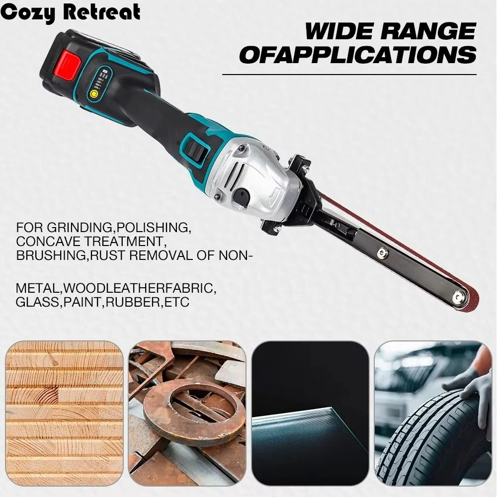 

Multi Function Belt Sander Attachment Replace The Angle Grinder Low Noise Pipe Tube Bracket Stainless Steel Sanding Adapter