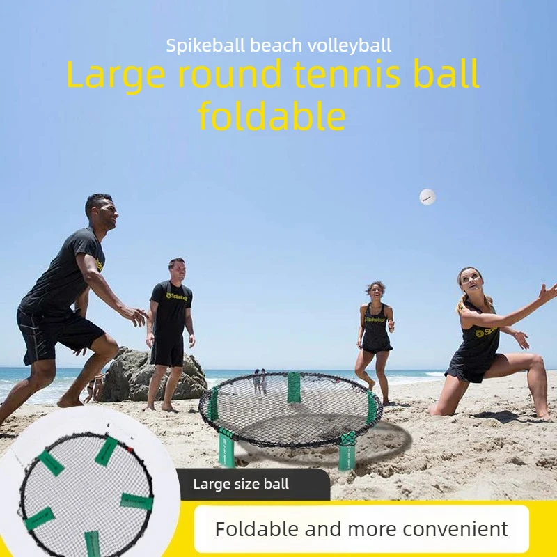 Mini Beach Volleyball Net Foldable Outdoor Beach Volleyball Nets Lightweight Durable Volleyballs Portable Team Sports Equipments