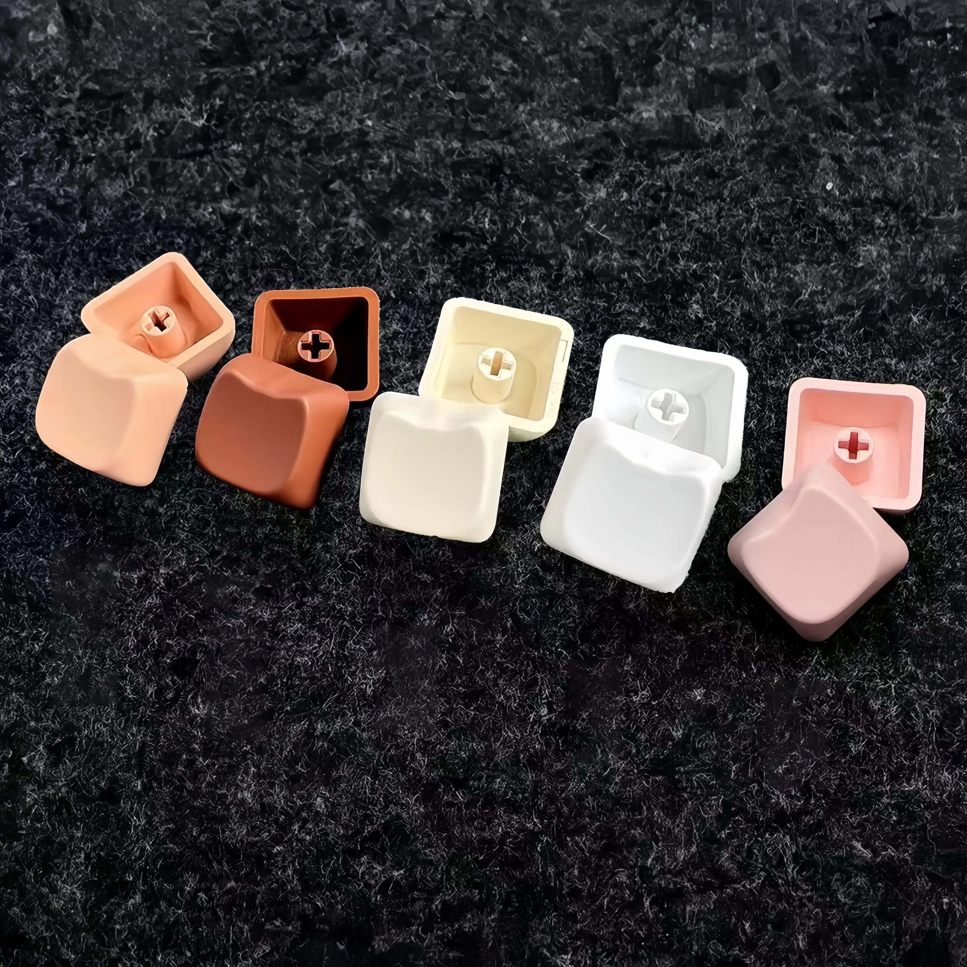 10 шт. однотонные белые колпачки для клавиш MAO с милым котом из ПБТ 1U для пользовательской механической клавиатуры, переключатель с эффектом Холла