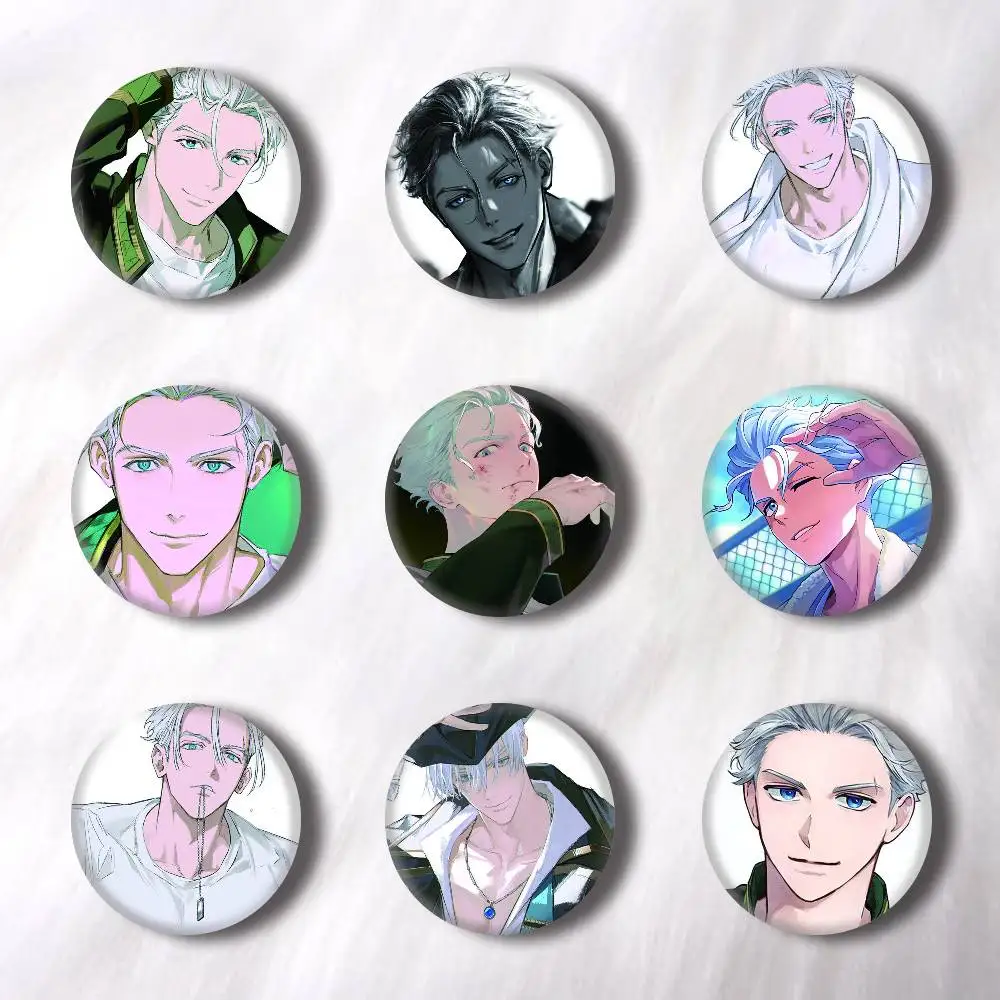 Pin Redondo Creativo de Anime Hajime Umemiya, Broche Bonito para Mochila, Ropa, Solapa, Accesorios de Joyería, Regalo para Amigos