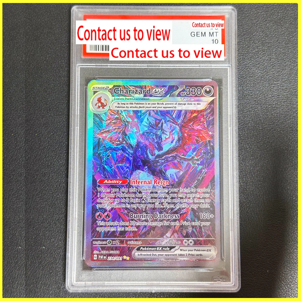Ptcg بطاقة الجيب تطور Charizard Ex الإنجليزية بطاقات الإغاثة الملمس أنيمي لتقوم بها بنفسك جمع كريستال تصنيف بطاقة جوهرة Mt10