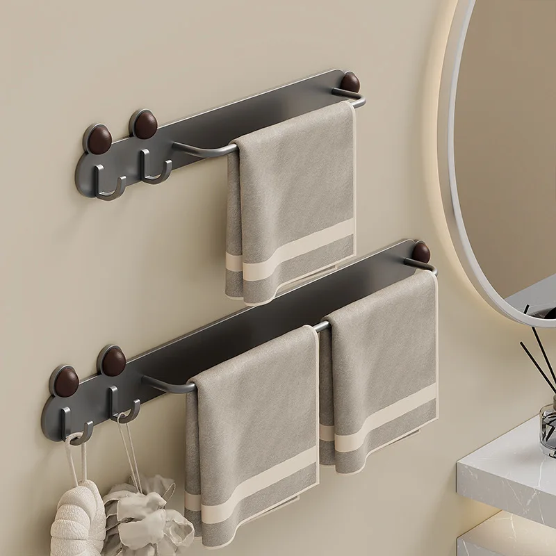 No-Drill Wall-Mounted Slipper Rack - Bathroom Drain Shelf for Wet Shoes, Rustic Log Design Balcony Storage Hook