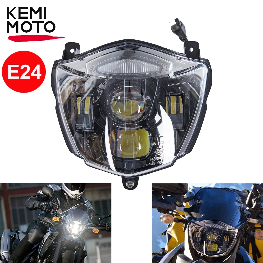 

XT660 Headlight For Yamaha XT660R 2004 - 2016 Motorcycle LED Headlamp Assembly With E-MARK E24 Waterproof Dirt Bike Light