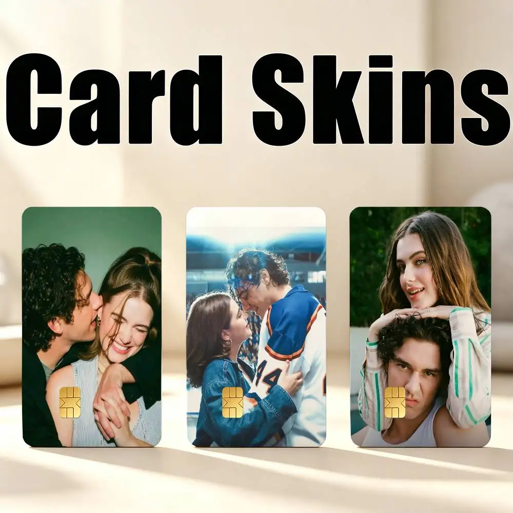 O-Off-Campus G-Garrett H-Hannah 1Set 4Pcs Card Skin Sticker Waterproof Decorative Film for Credit Debit Bank Bus IC Card
