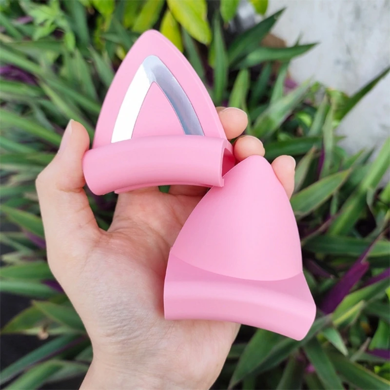 Schattige hoofdbevestiging siliconen katten oordecoratie voor accessoires over oorhoofdtelefoons