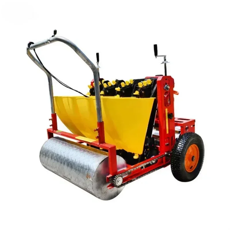 Garlic Planting Machine Seeder Sower Hand Push Three Point Tractor Mounted 4 Row Garlic Planter